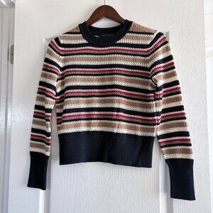 Women's Tommy Hilfiger crochet cropped crewneck sweater, size small